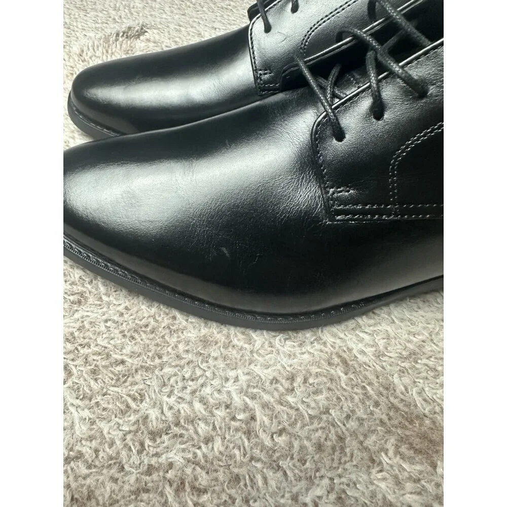 Florsheim Men's Black Leather Oxford Dress Shoes Round Toe Flexsole 9 NWOB